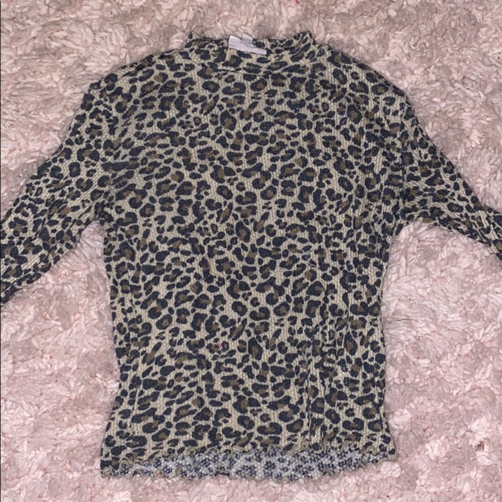 cheetah print long sleeve shirt